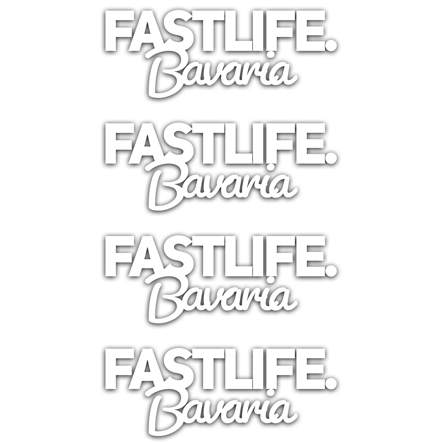 FASTLIFE.Bavaria Community Sticker Set (4x 14 cm)