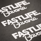 FASTLIFE.Bavaria Community Sticker – Mattweiß 14 cm