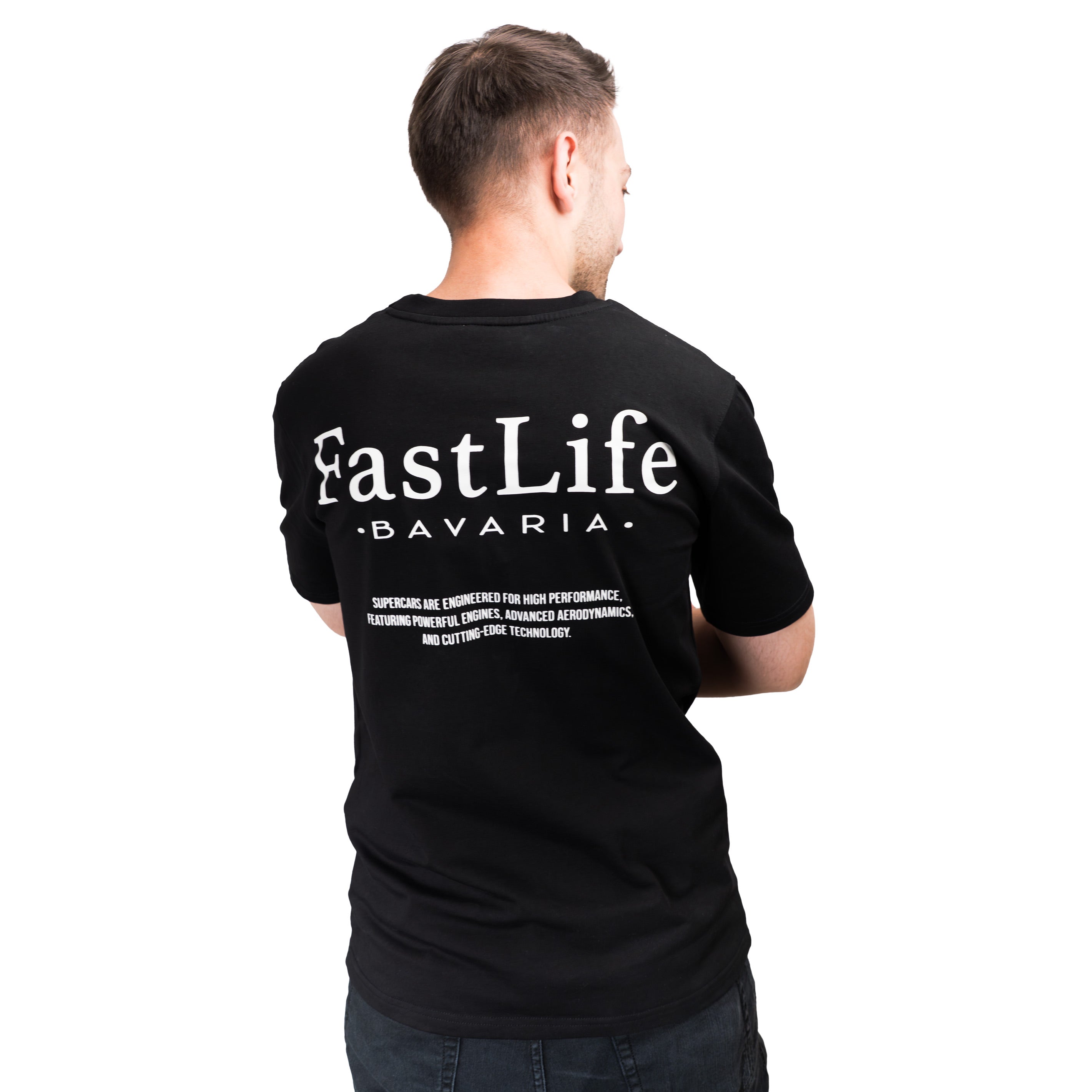 FASTLIFE.Bavaria T-Shirt "Racecars Engineering" – Slim Fit